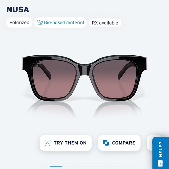 NEW Costa Del Mar Nusa Black/ Rose Gradient Sunglasses main image 12